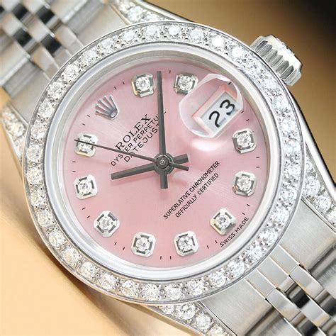 damen rolex mit rosa zifferblatt|Rolex lady Datejust 26 mm.